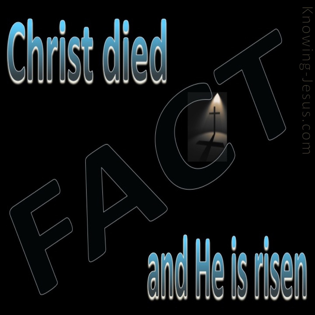 1 Corinthians 15:3,4 Christ Died And Is Risen (aqua)